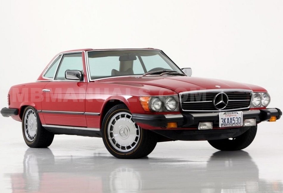 Mercedes Benz 560sl 107 E56 R107 Technical Specs Manuals